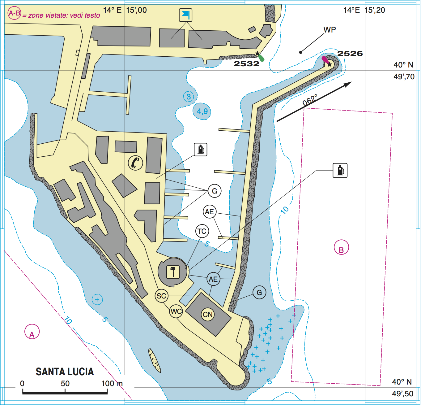 Planimetria Napoli - Santa Lucia