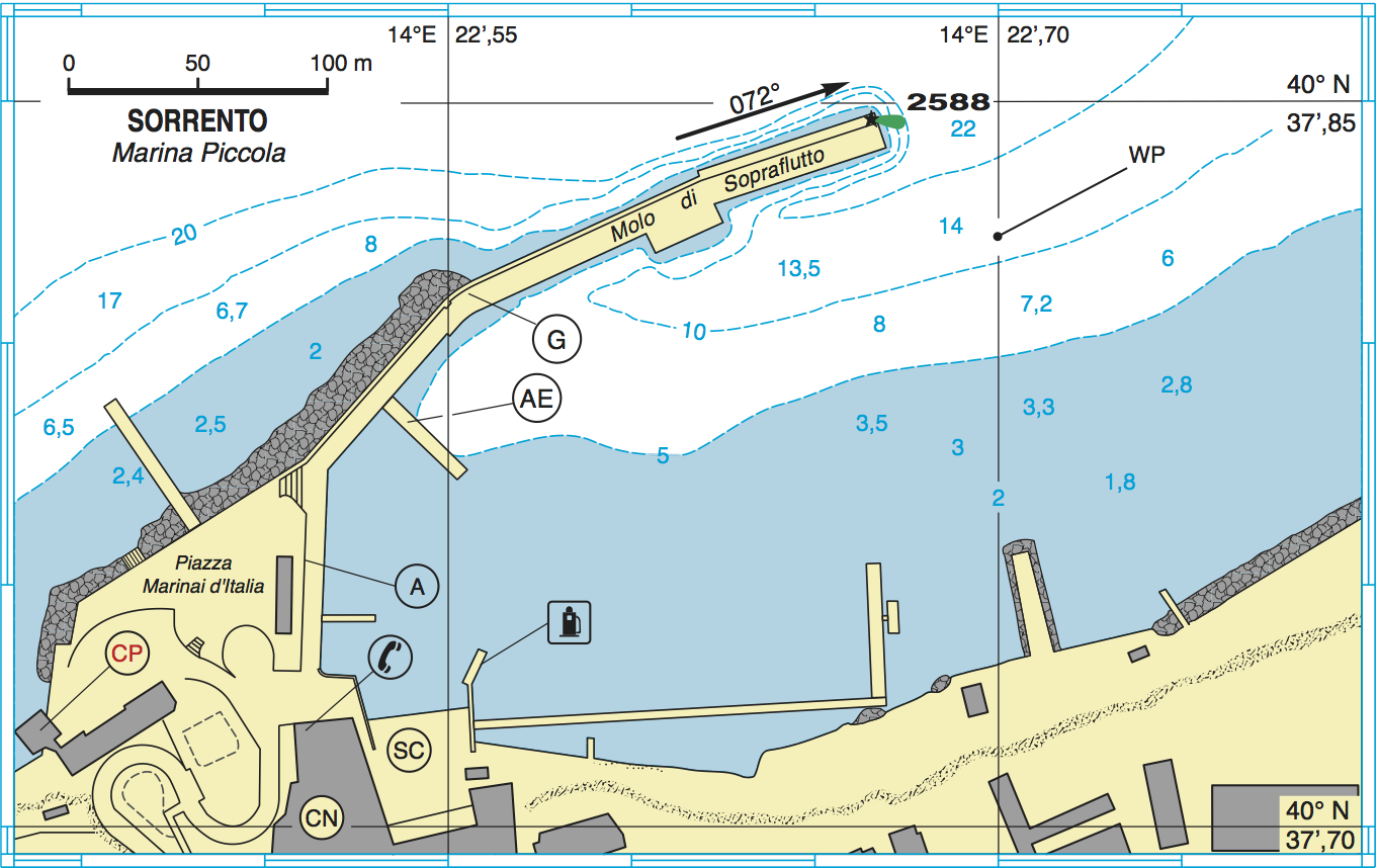 Planimetria Sorrento - Marina Piccola