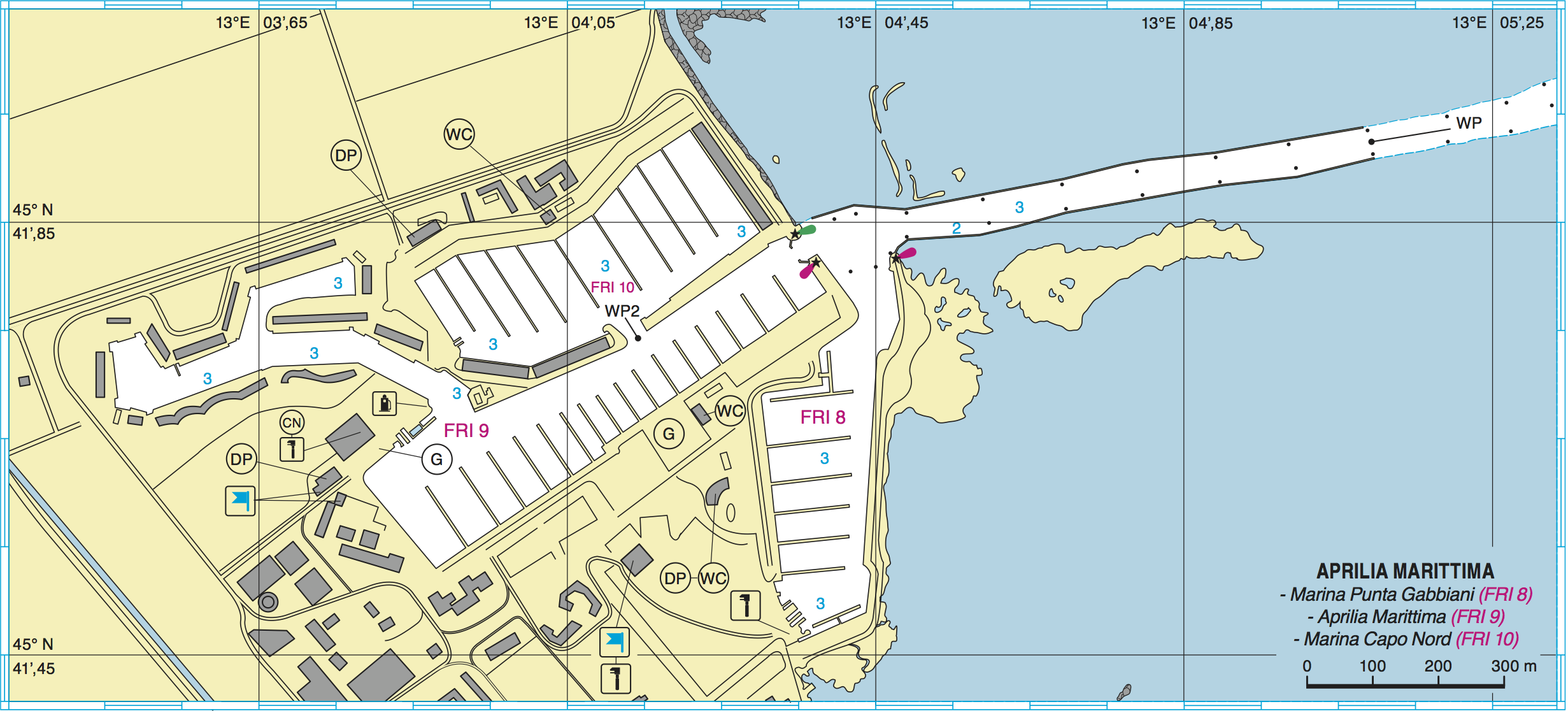 Planimetria Marina Punta Gabbiani