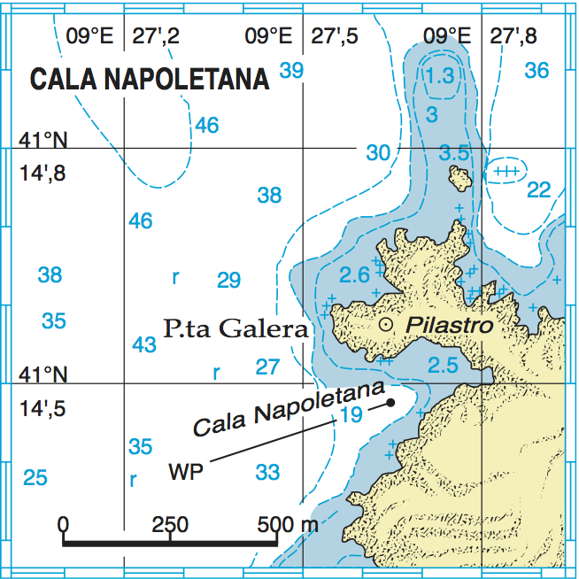 Planimetria I. Caprera - Cala Napoletana