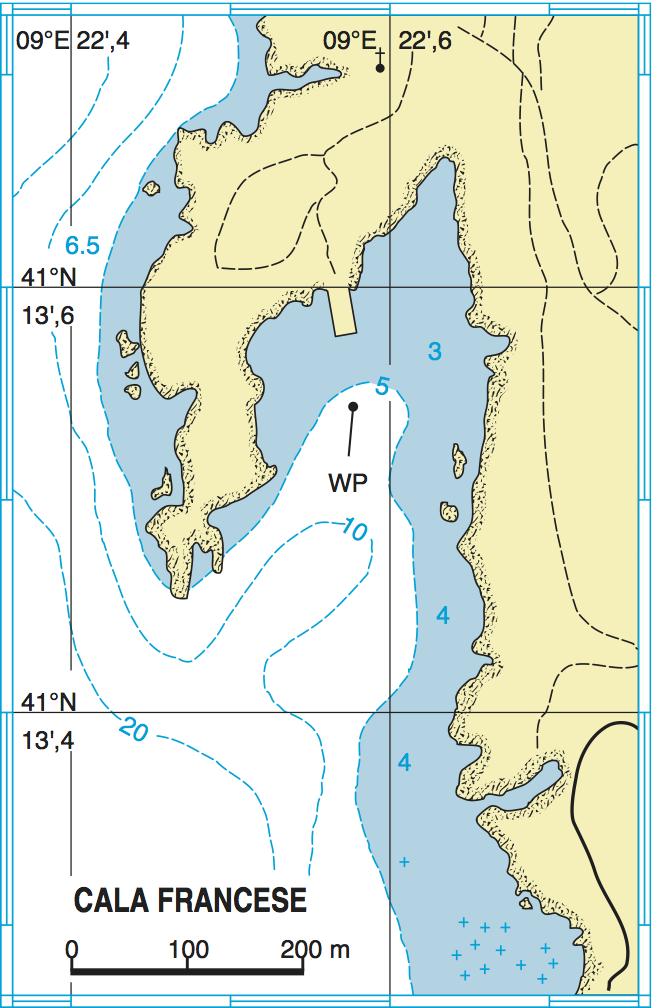 Planimetria I. Maddalena - Cala Francese