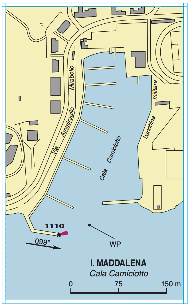 Planimetria I. Maddalena - Cala Camiciotto