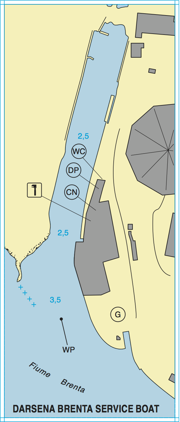 Planimetria Darsena Brenta Service Boat