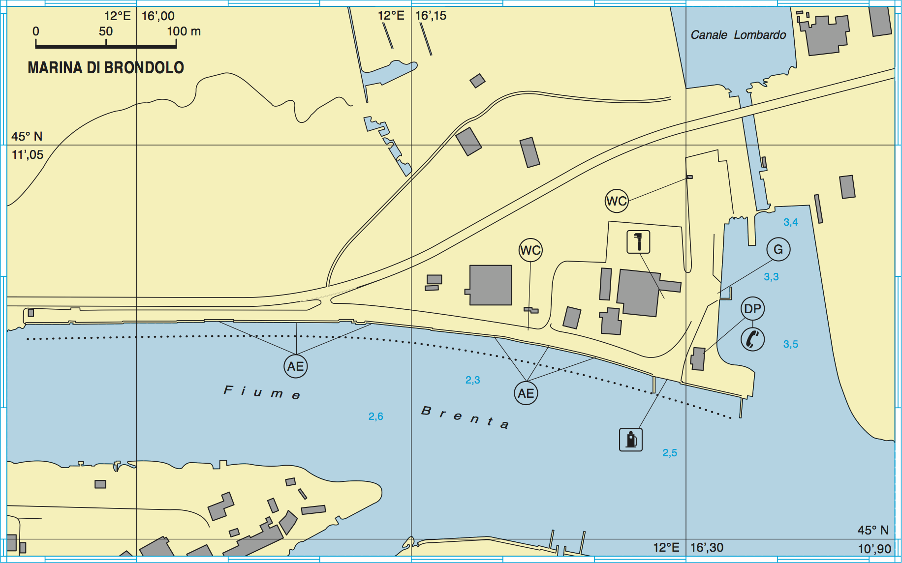 Planimetria Marina Di Brondolo