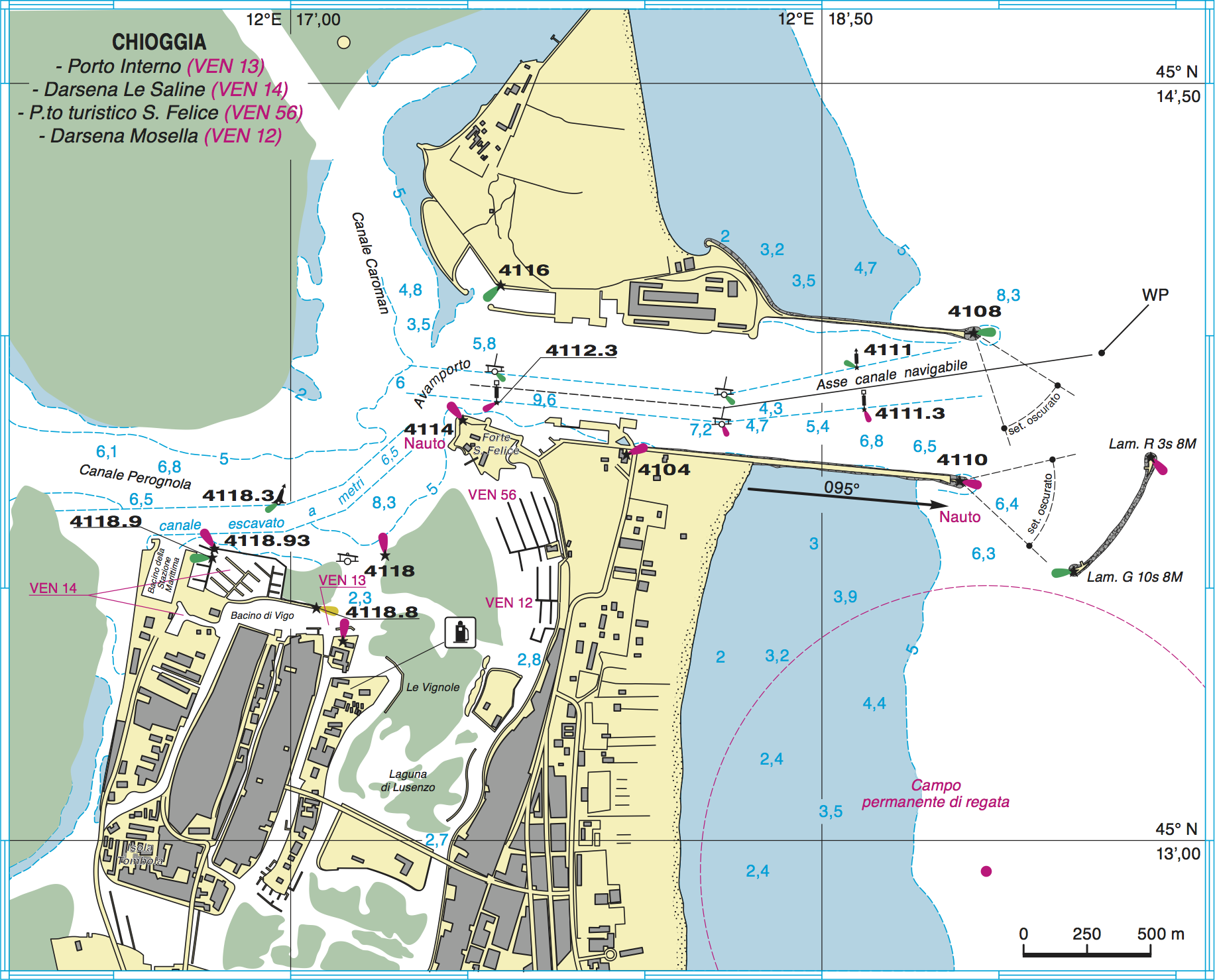 Planimetria Porto Di Chioggia