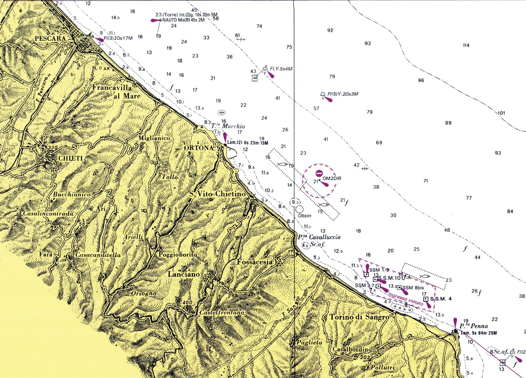 TAV. 42 DA PUNTA PENNA A PESCARA